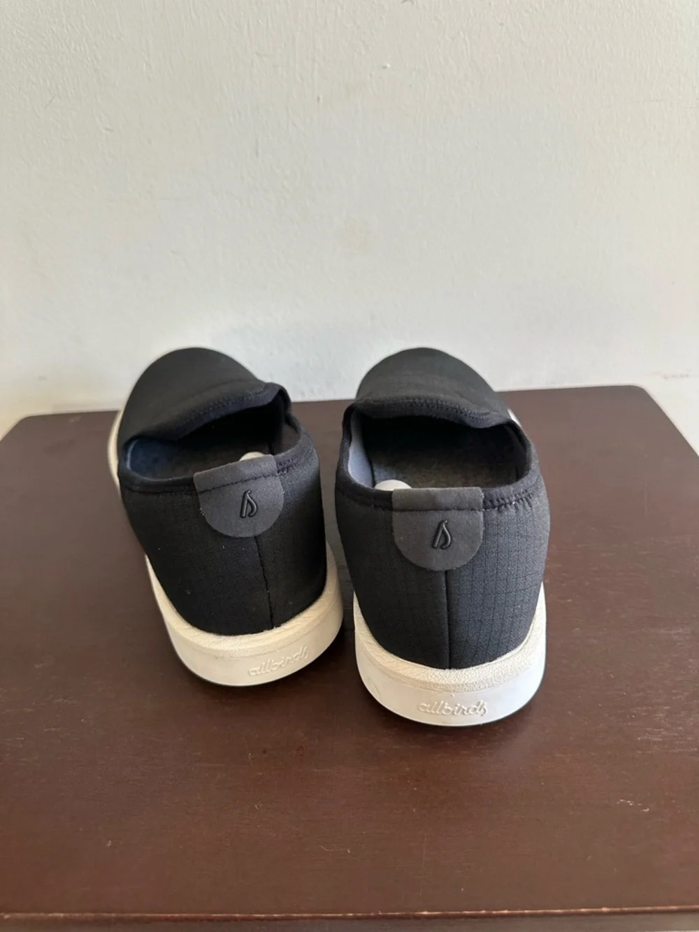 Allbirds Women's Wool Lounger Black Woven Slip On Size 10